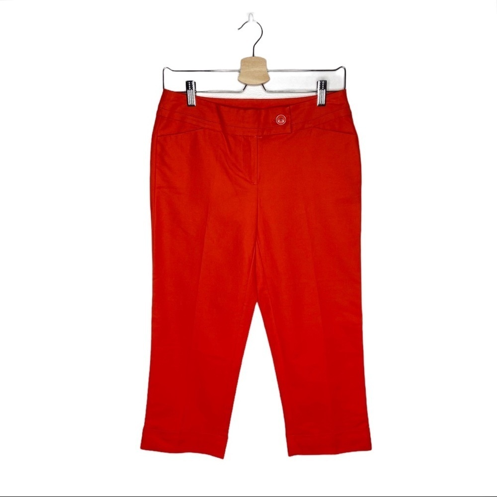 Ann Taylor Factory Orange Colorful Signature Cropped Pants